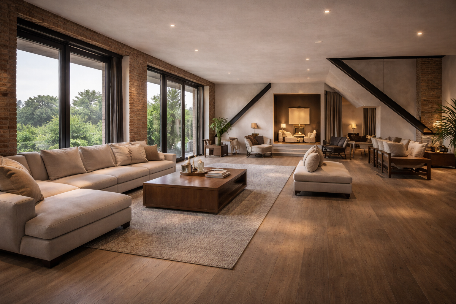 Gestylter Wohnbereich mit modernem Home Staging