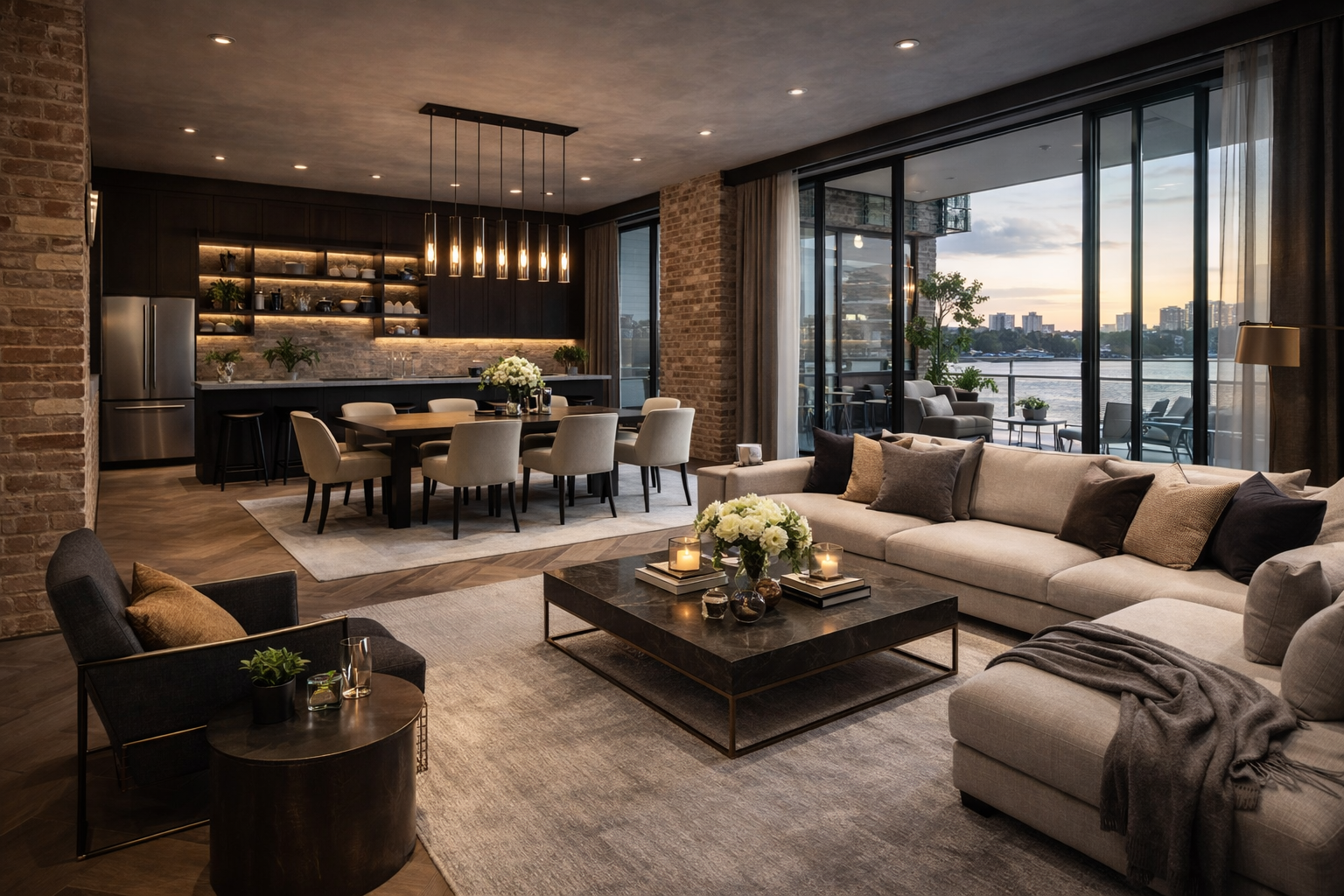 Premium Staging für leerstehende Immobilien mit vollständiger Möblierung